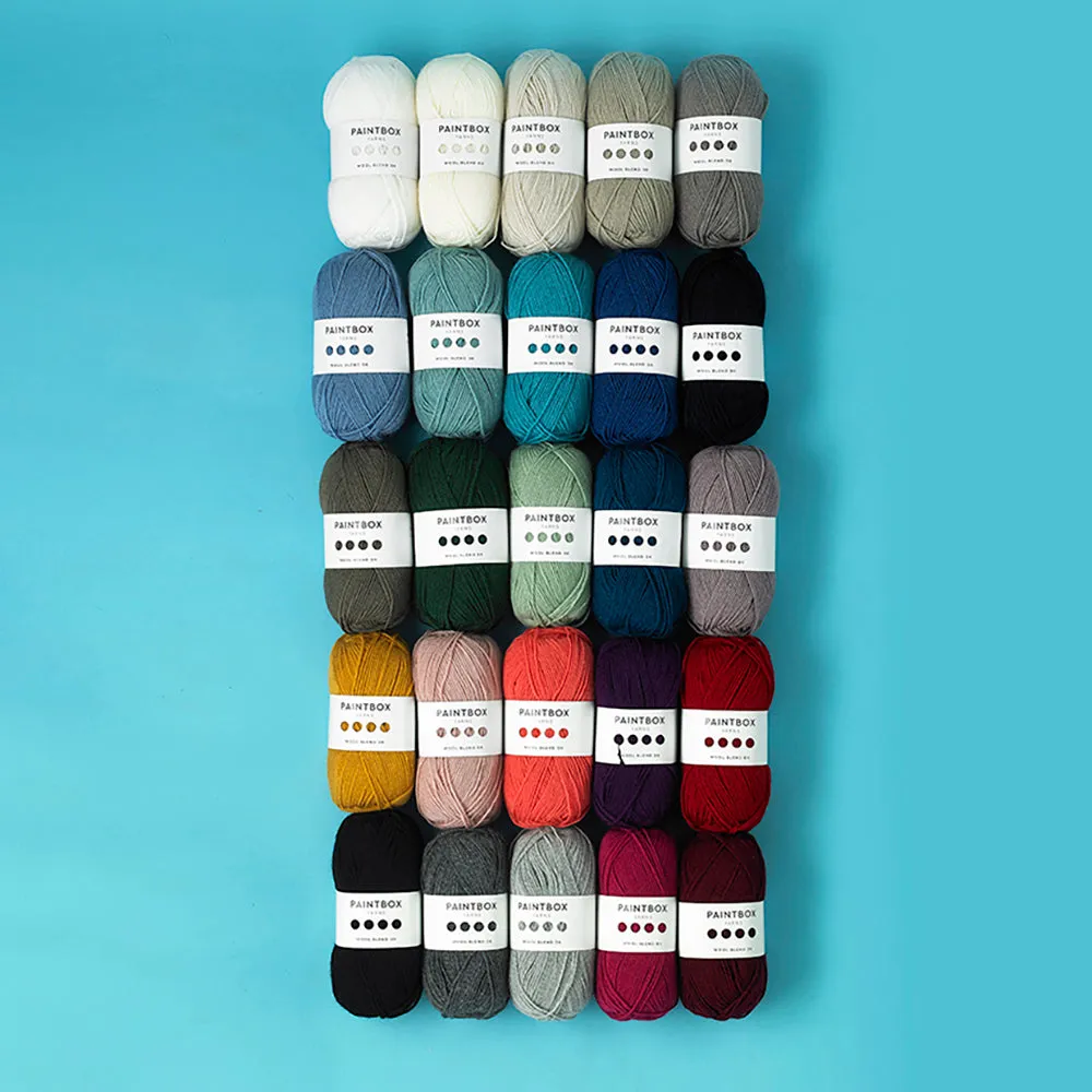 Paintbox Yarns Wool Blend DK Wolle Wollmischung einfarbig