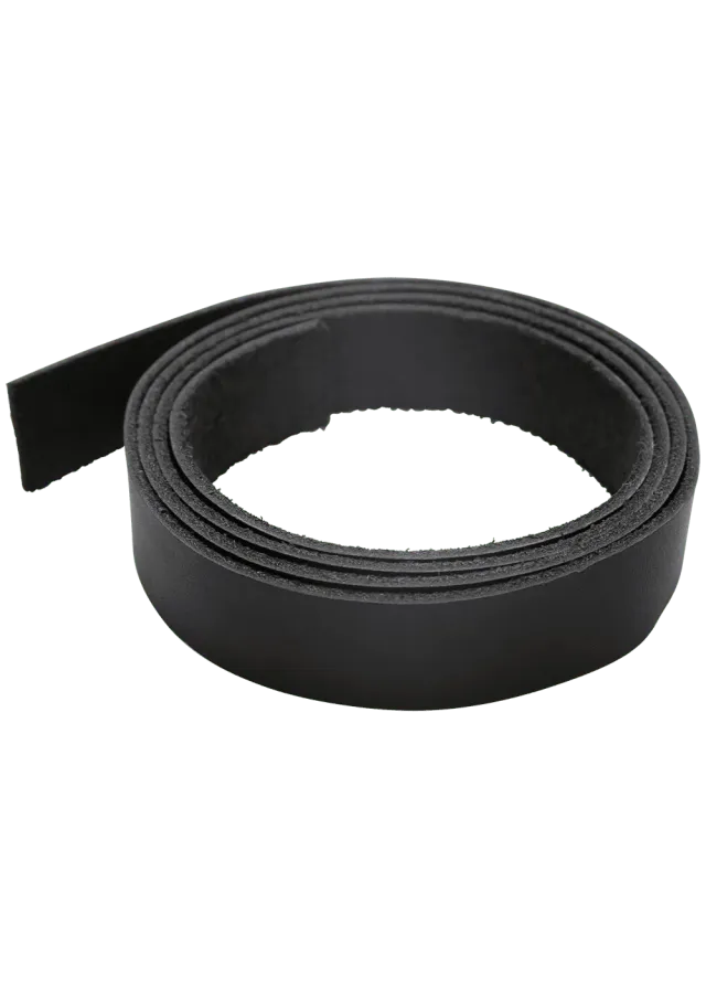 Go Handmade Leather Strap Lederriemen 1 m x 18 mm Schwarz