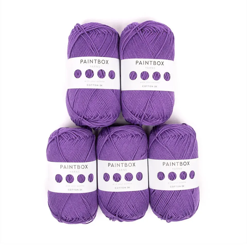Paintbox Yarns Cotton DK Baumwollgarn 5x50g Uni