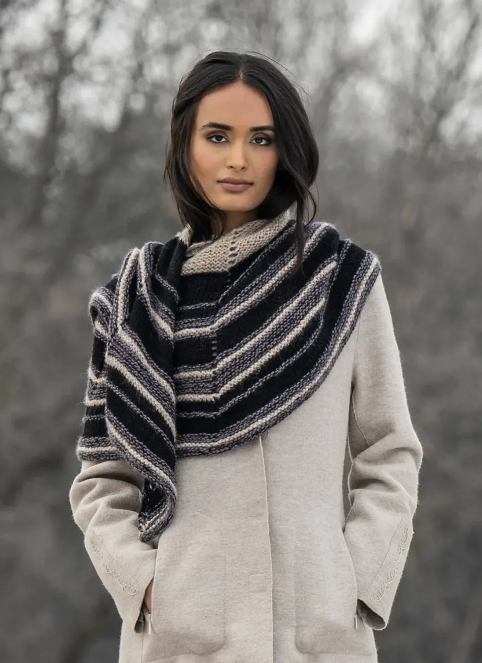 Blue Sky Fibers Classic Series 202439 Rings of Saturn Tuch Anleitung
