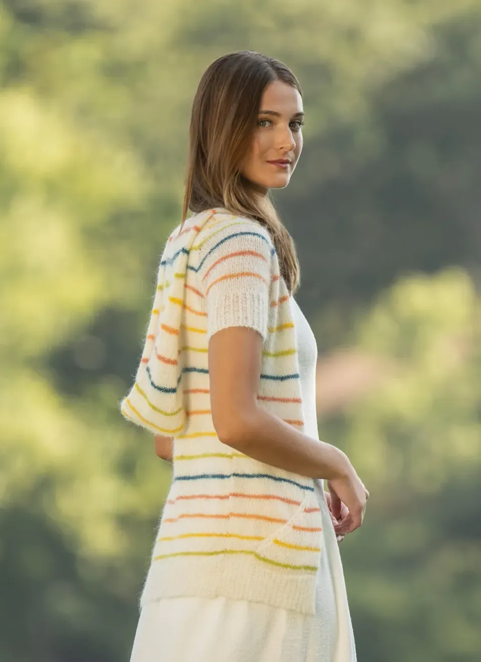 Blue Sky Fibers Brightwood Hoodie Strickanleitung PDF