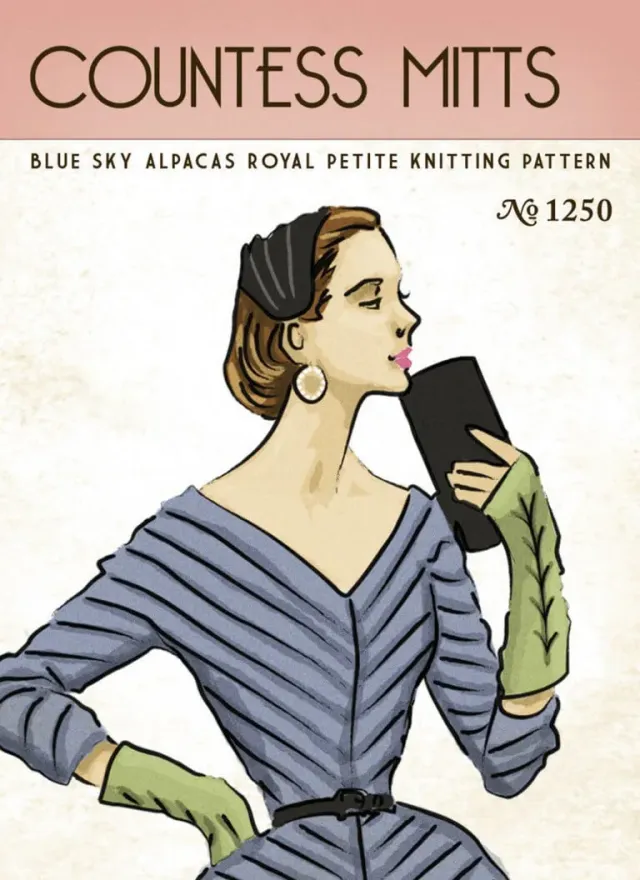 Blue Sky Fibers Classic Series Countess Mitts Strickanleitung 1250 Spitze