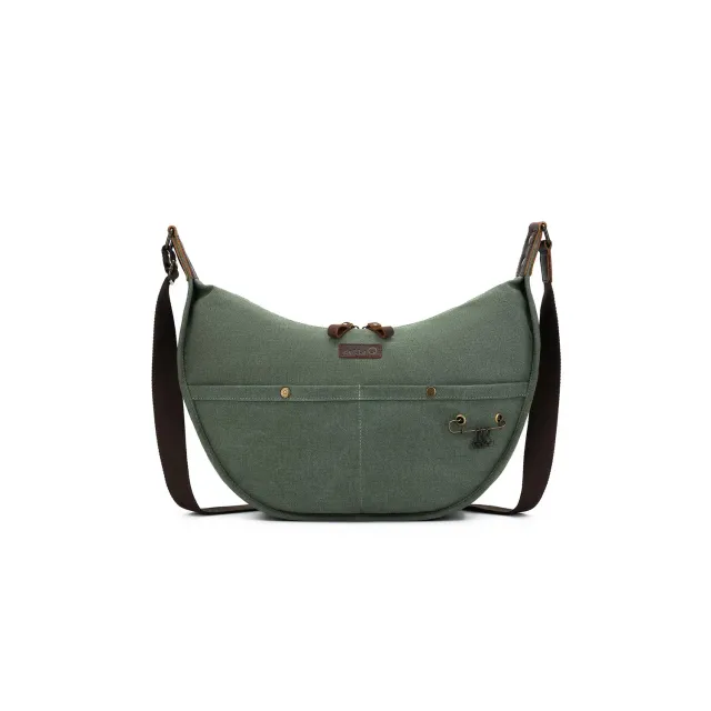 Madelinetosh Adella Q Maker's Sling Tasche Olive Canvas
