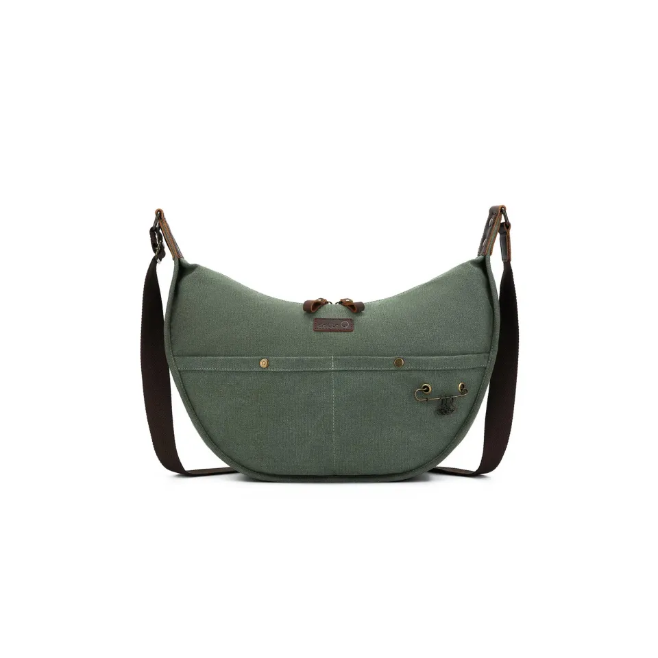 Madelinetosh Adella Q Maker's Sling Tasche Olive Canvas