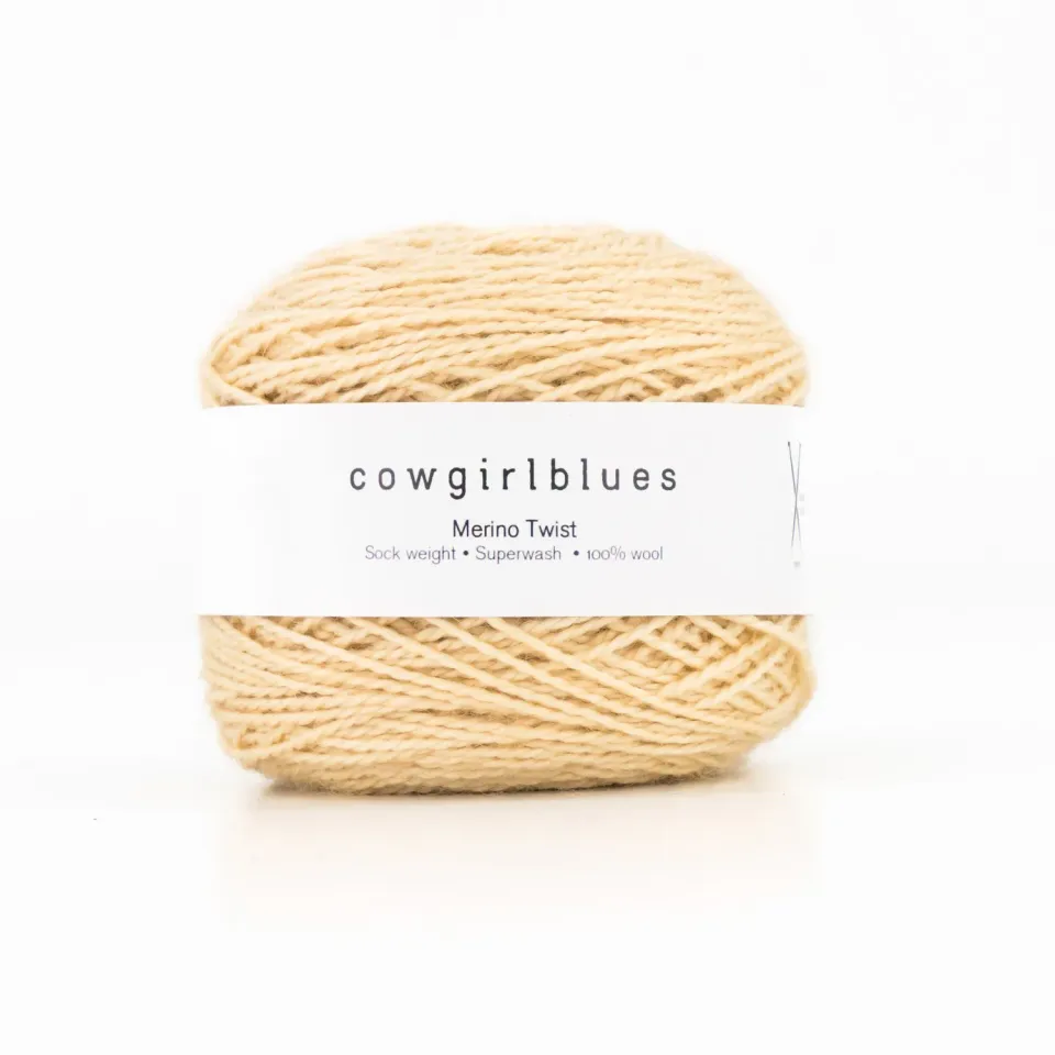 Cowgirlblues Merino Twist Champagne Garn 50g semi-solid