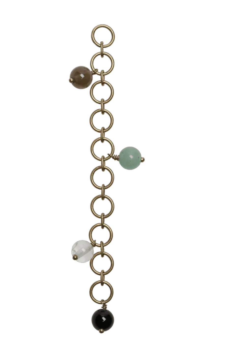 Go Handmade Reihenzähler Kette Bunte Steine 10 Ringe