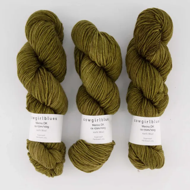 Cowgirlblues Merino DK Olive Strickgarn 100g