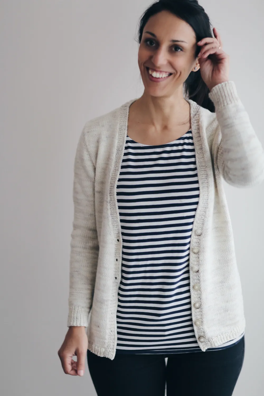 Madelinetosh Milkshake Cardigan Strickanleitung PDF Top-down
