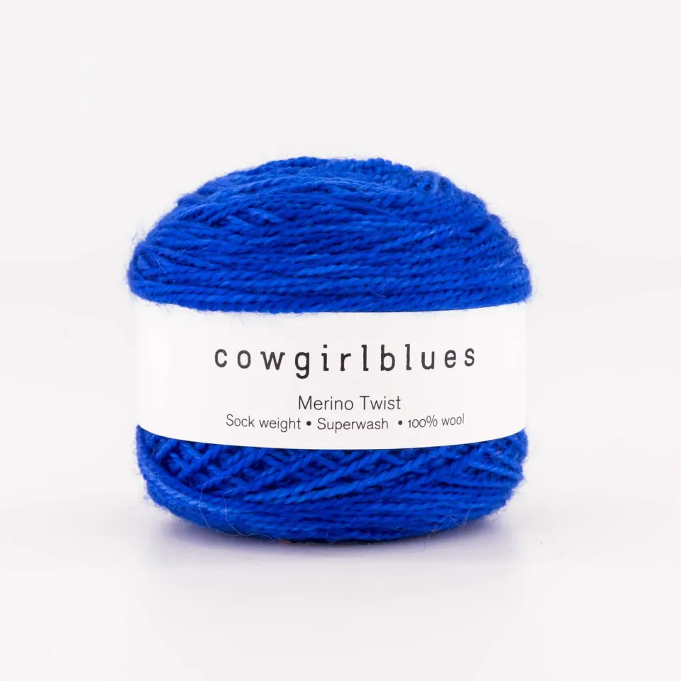Cowgirlblues Merino Twist Cobalt Strickgarn 50g weich
