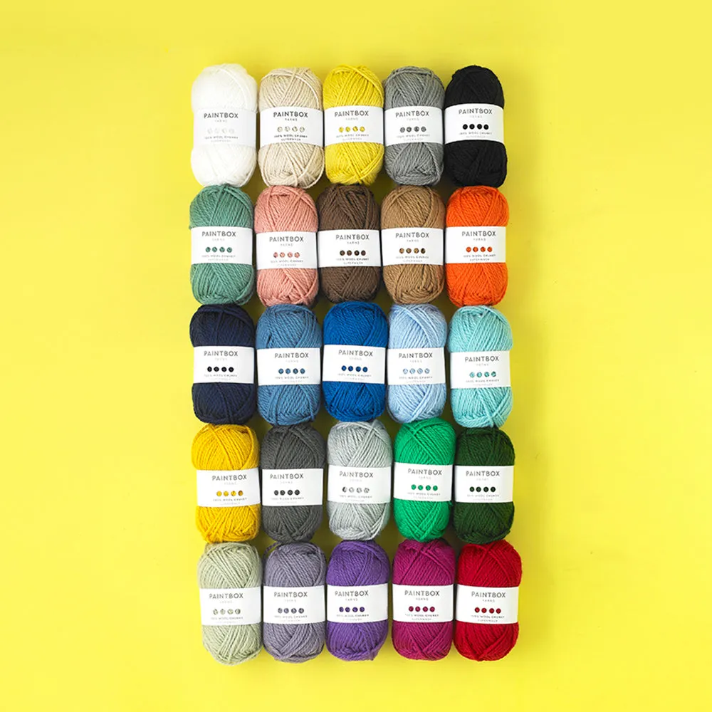 Paintbox Yarns 100% Wool Chunky Superwash Wolle Champage White