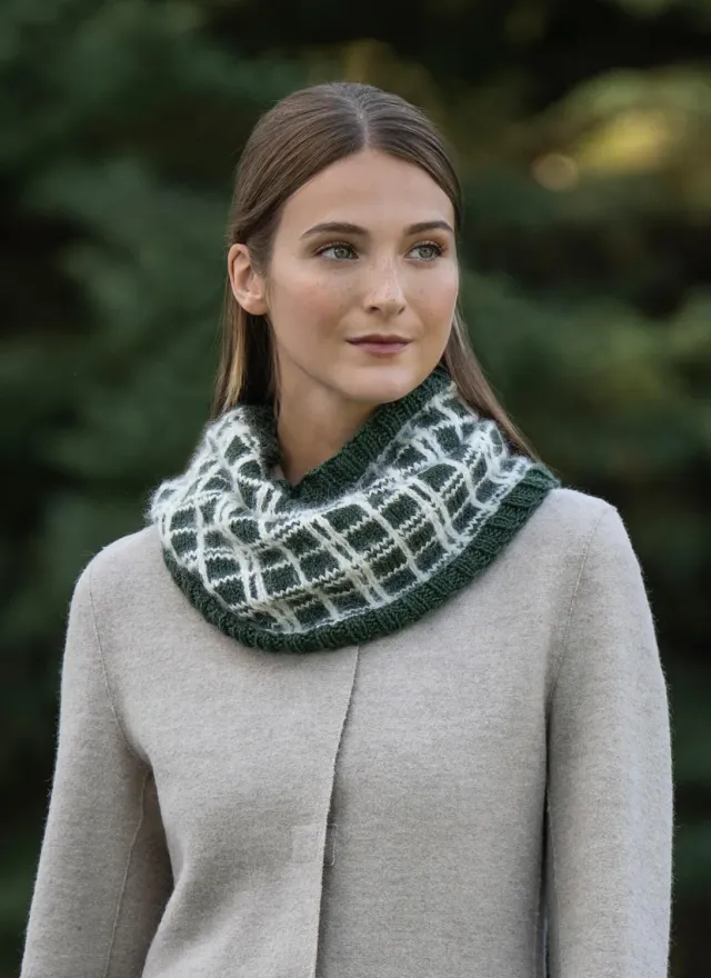 Blue Sky Fibers Classic 202607 Emerald Isle Cowl Strickanleitung