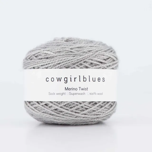Cowgirlblues Merino Twist Silver Fox Wolle 50g handgefärbt