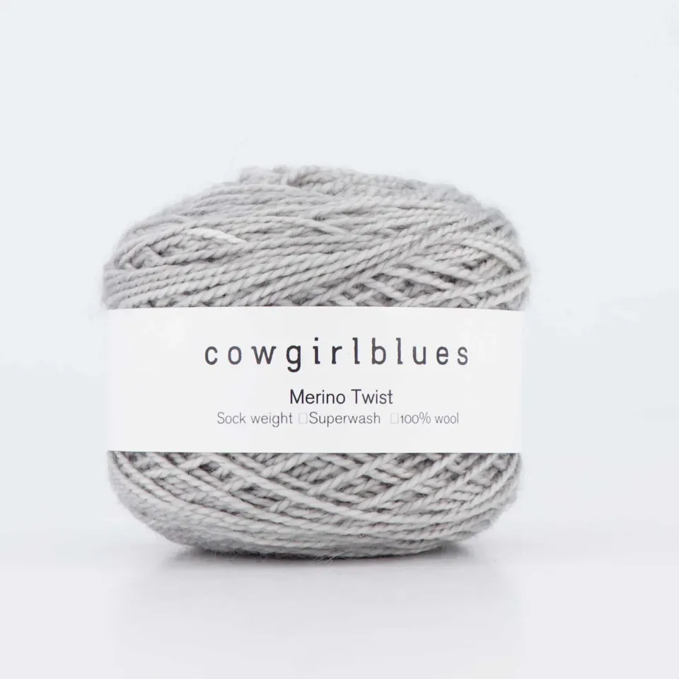 Cowgirlblues Merino Twist Silver Fox Wolle 50g handgefärbt