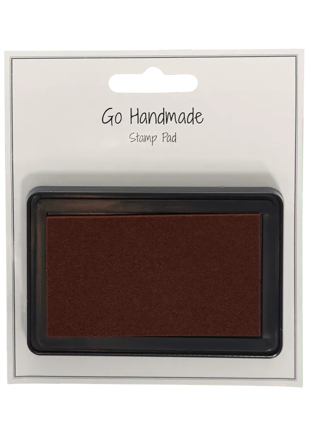Go Handmade Stempelkissen Braun für Stempel