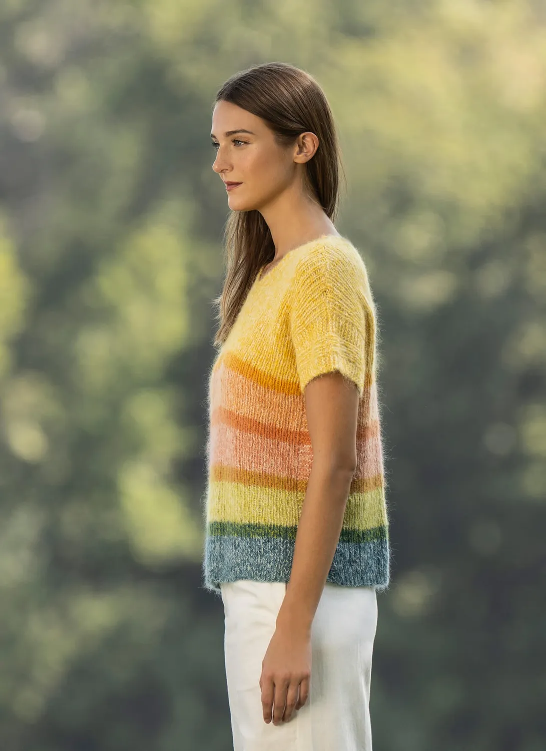 Blue Sky Fibers Classic Series Time For Lime Tee Strickanleitung Sommer