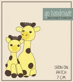 Go Handmade Giraffes Lotta & Julia Bügelbild 7 cm