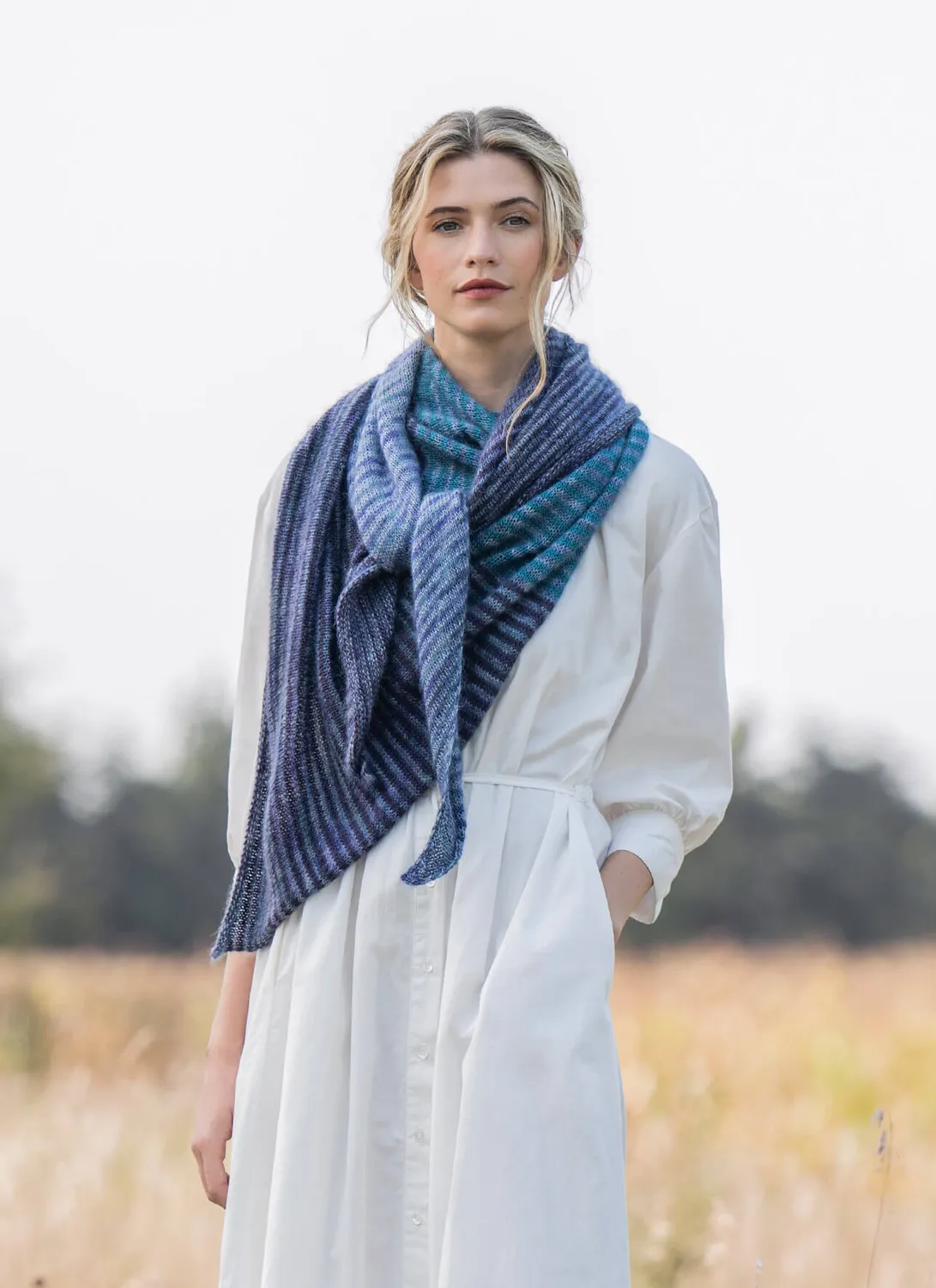 Blue Sky Fibers Classic Sea Breeze Wrap Strickanleitung Stola