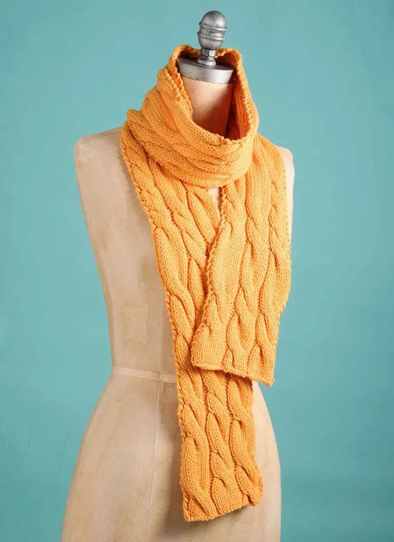 Blue Sky Fibers Rambling Schal Strickanleitung gratis