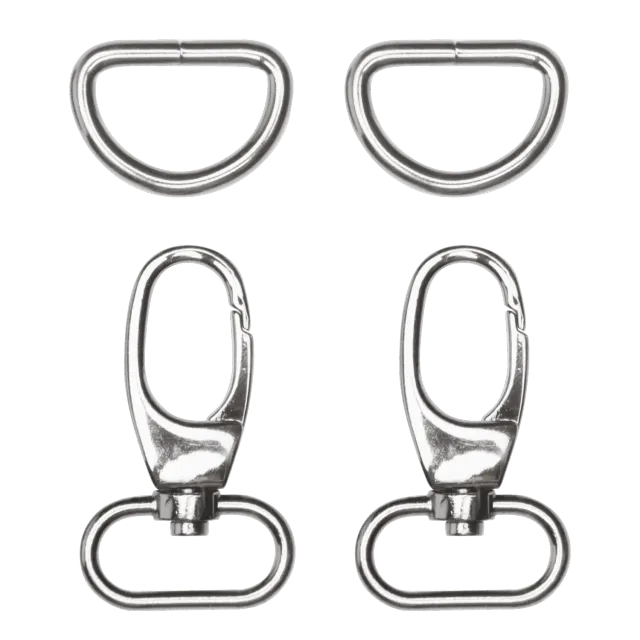 Go Handmade Lobster Karabinerverschluss 55mm mit D-Ring 2 Stk