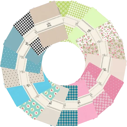 Go Handmade Fabric Cotton Stoff 36 Stück sortiert
