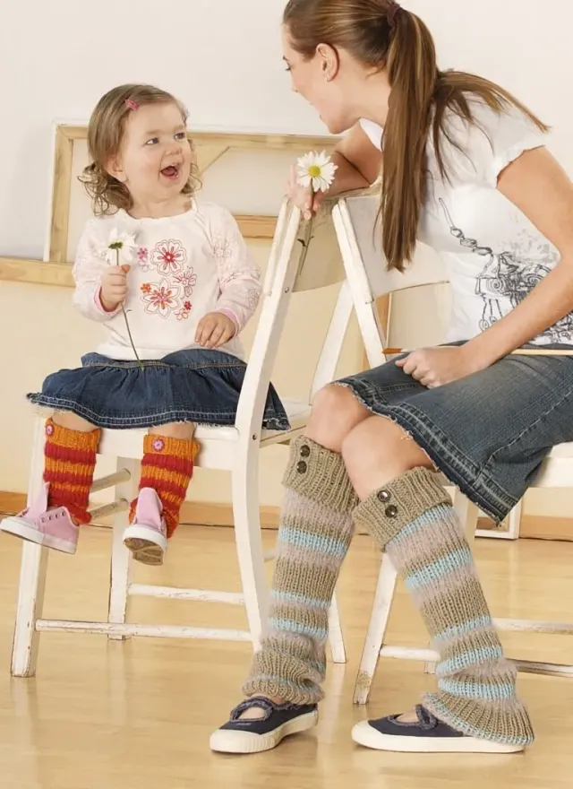 Blue Sky Fibers Classic Series Leg Warmers Strickanleitung Streifen