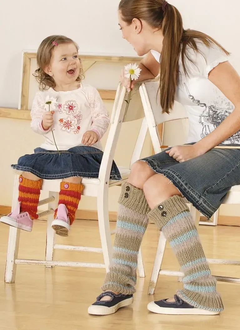 Blue Sky Fibers Classic Series Leg Warmers Strickanleitung Streifen