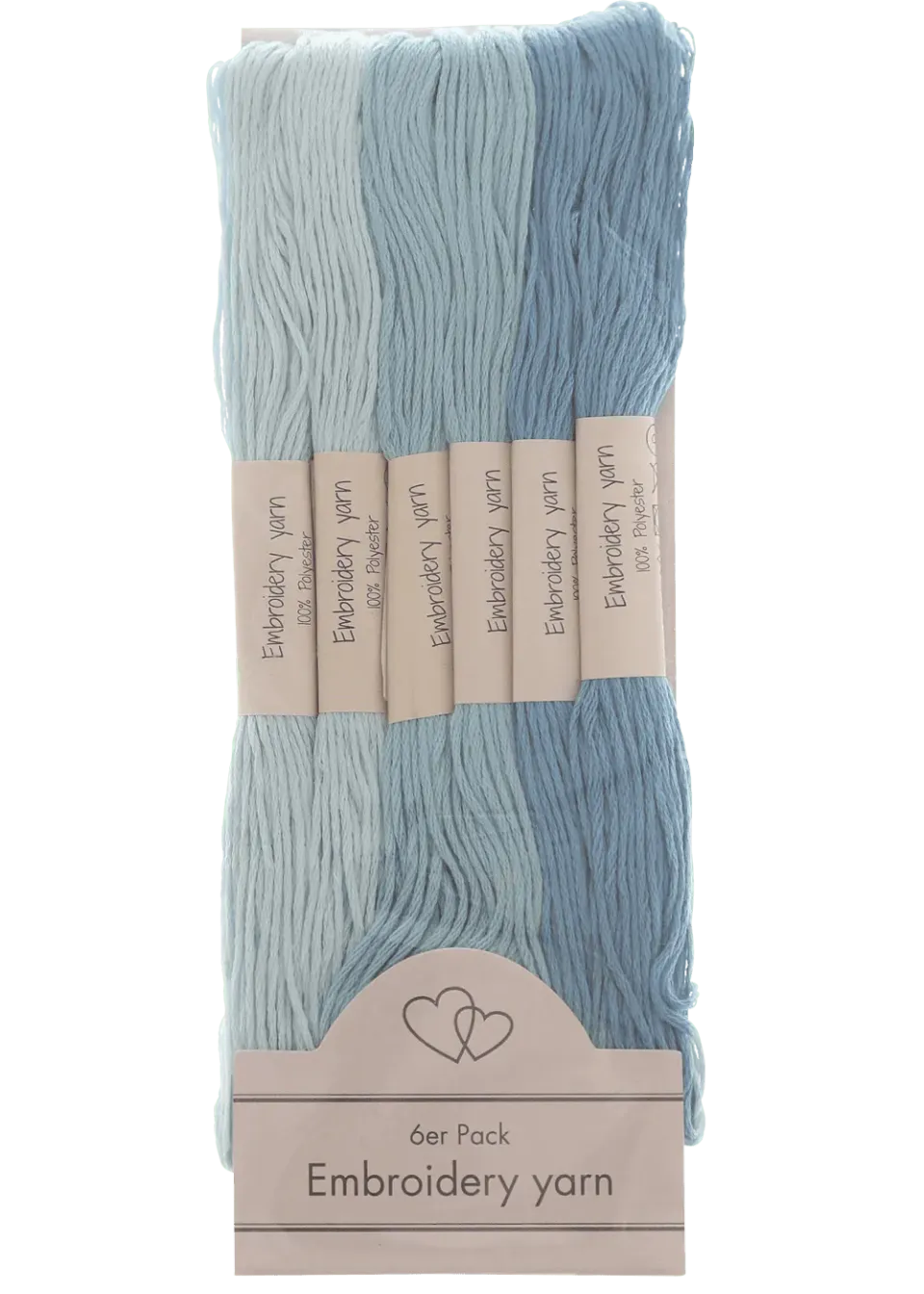 Go Handmade Stickgarn 6er-Pack Polyester 14g