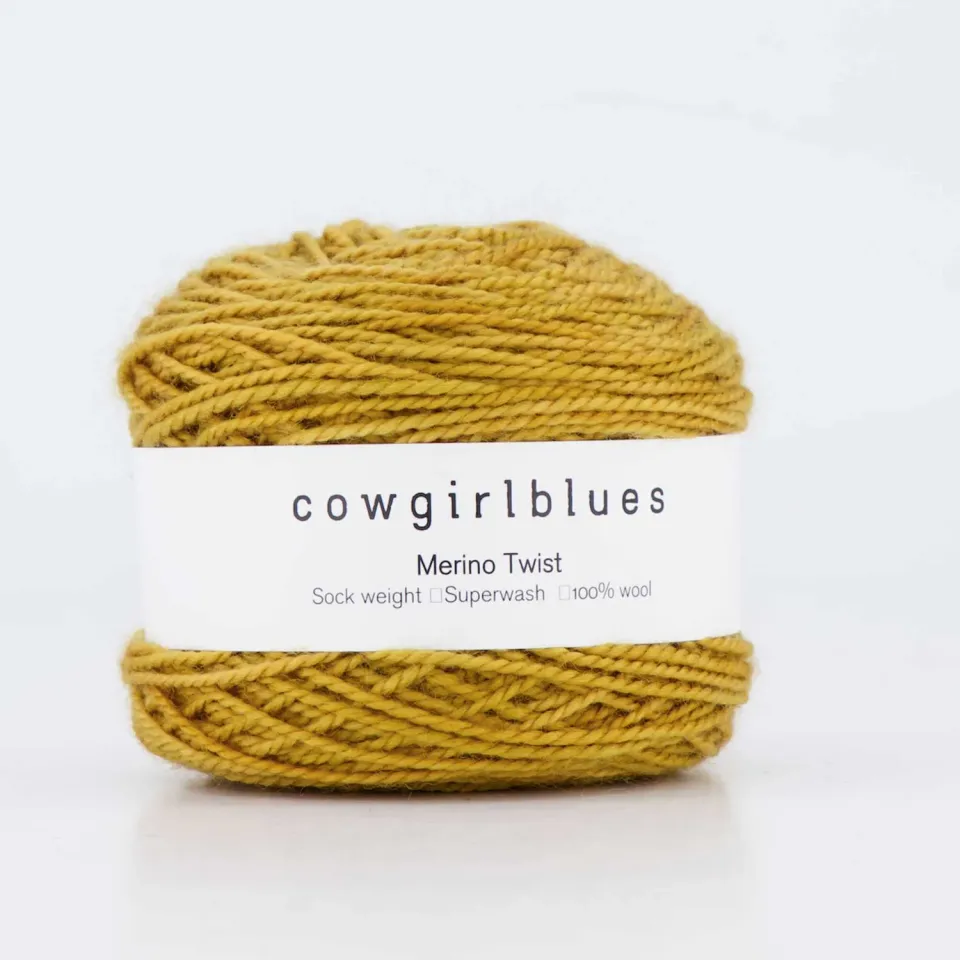Cowgirlblues Merino Twist 50g Wolle Mustard handgefärbt