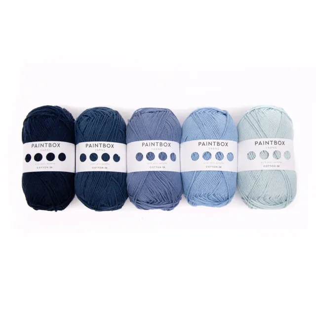 Paintbox Yarns Cotton DK Garn 5x50g Ombré-Set Verlauf