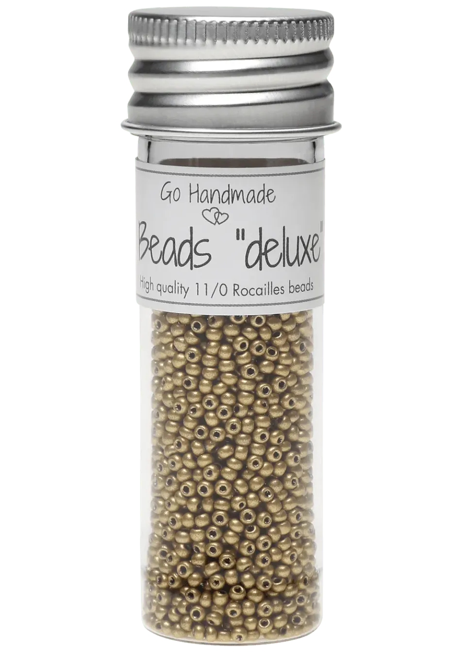 Go Handmade Glasperlen Metallic Gold 30 g 2,2 mm