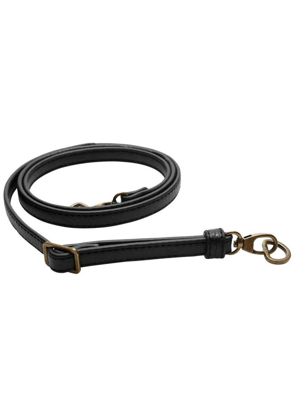 Go Handmade Taschengurt Kunstleder 130cm x 12mm schwarz