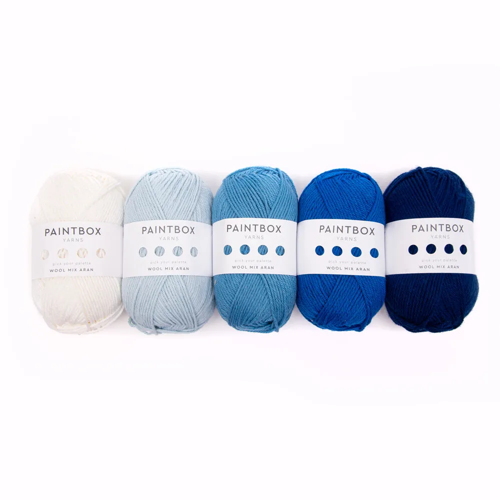 Paintbox Yarns Wool Mix Aran Wolle 5 Knäuel Wollmix