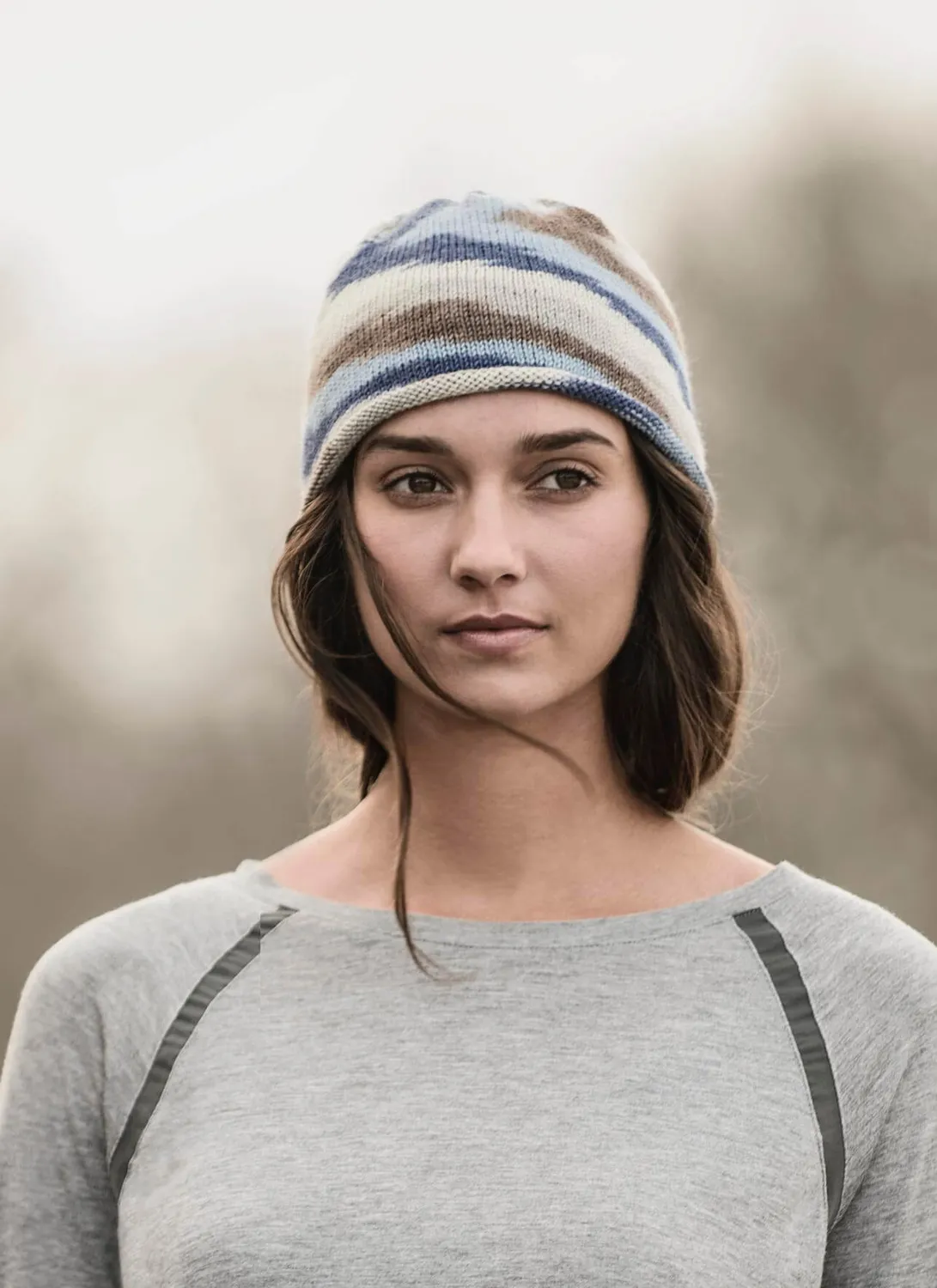 Blue Sky Fibers Marble Hat Strickanleitung Dünne Mütze