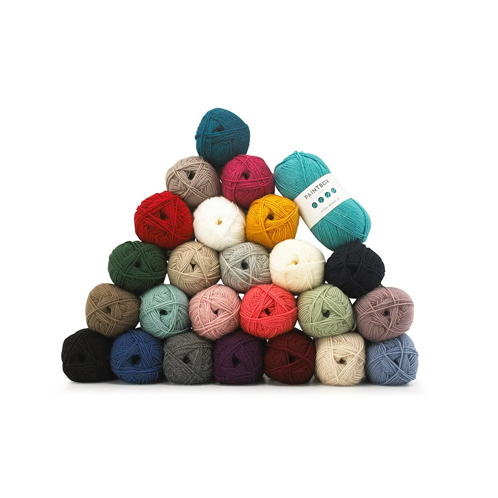 Paintbox Yarns Wool Blend DK Wolle Wollmischung einfarbig