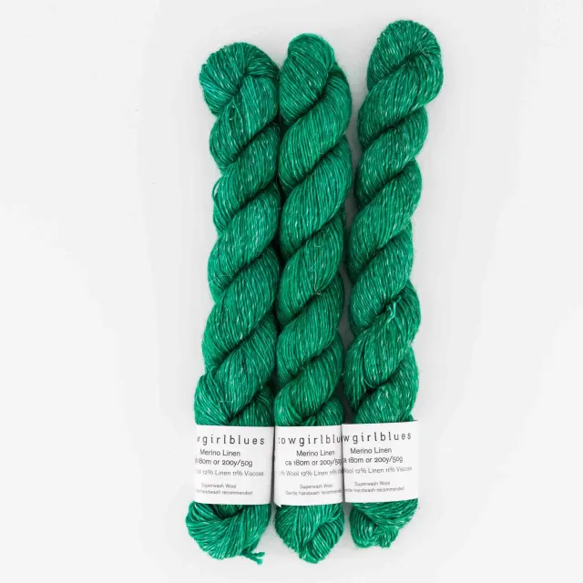 Cowgirlblues Merino Linen Evergreen 50g Sommerwolle