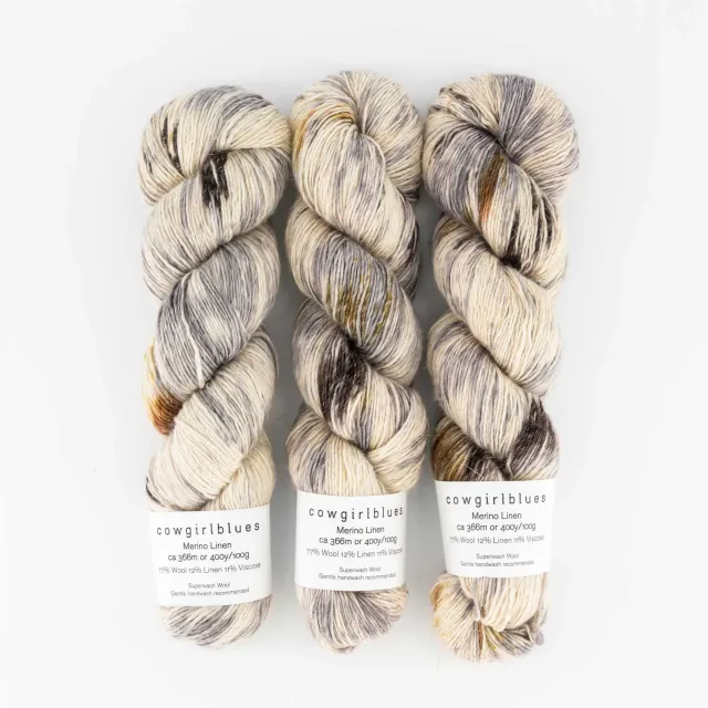 Cowgirlblues Merino Linen Writing in the Sand Wolle 50g