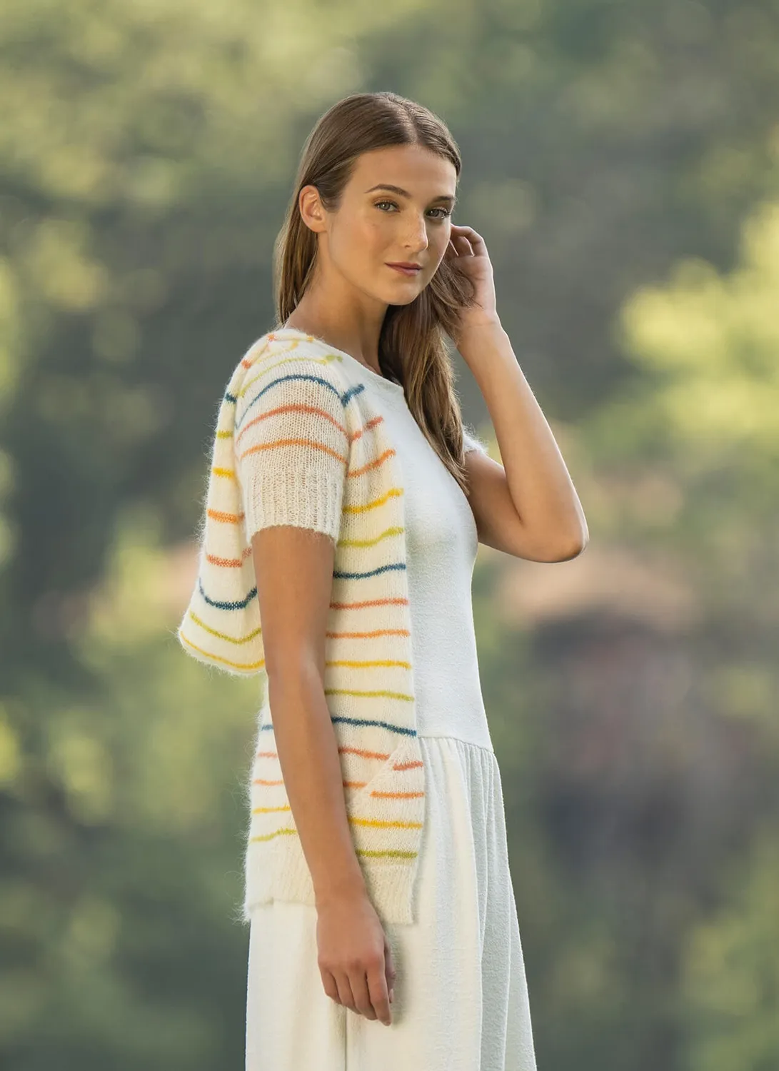 Blue Sky Fibers Brightwood Hoodie Strickanleitung PDF