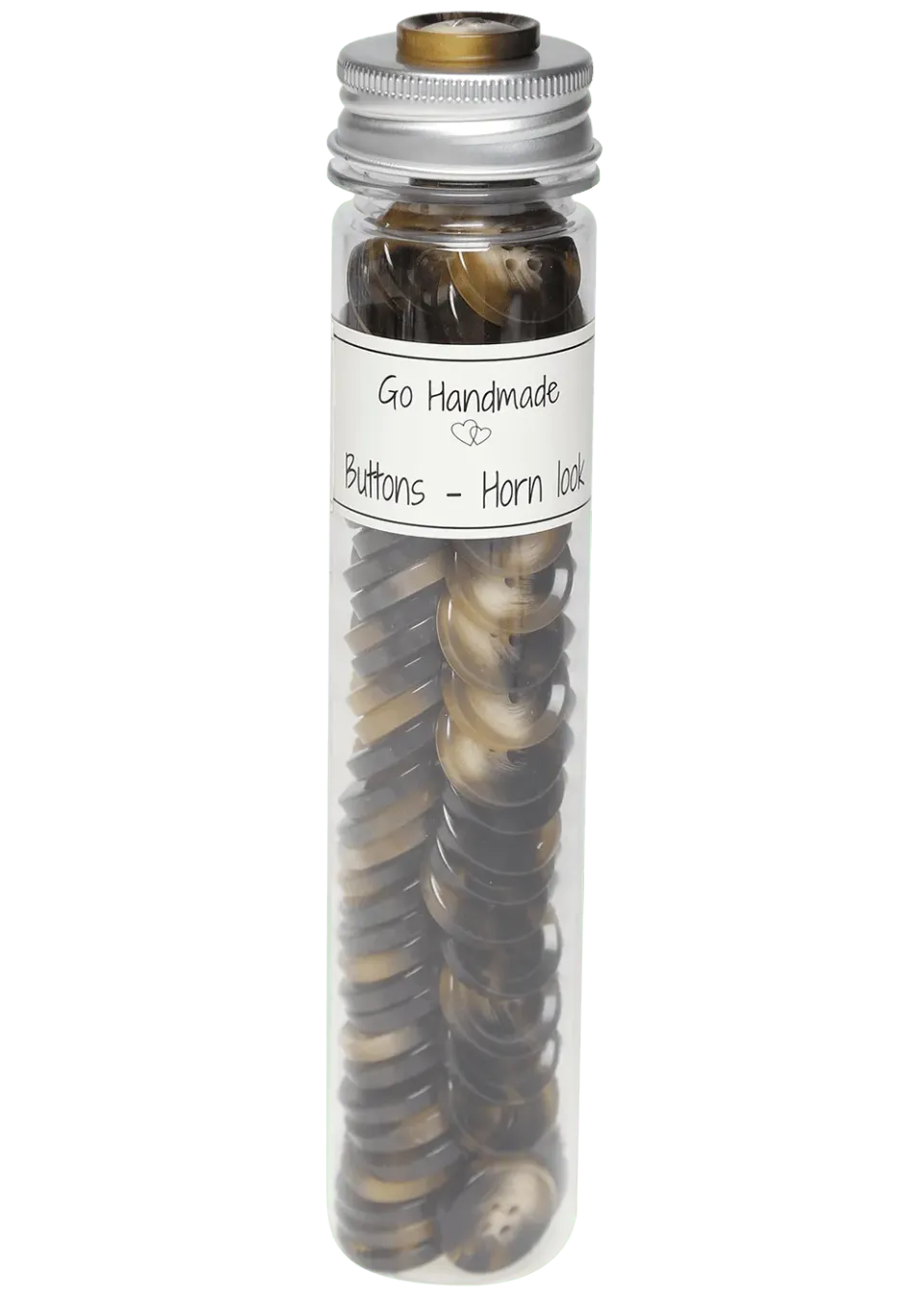 Go Handmade Horn Look Knöpfe Flasche 92 Stück