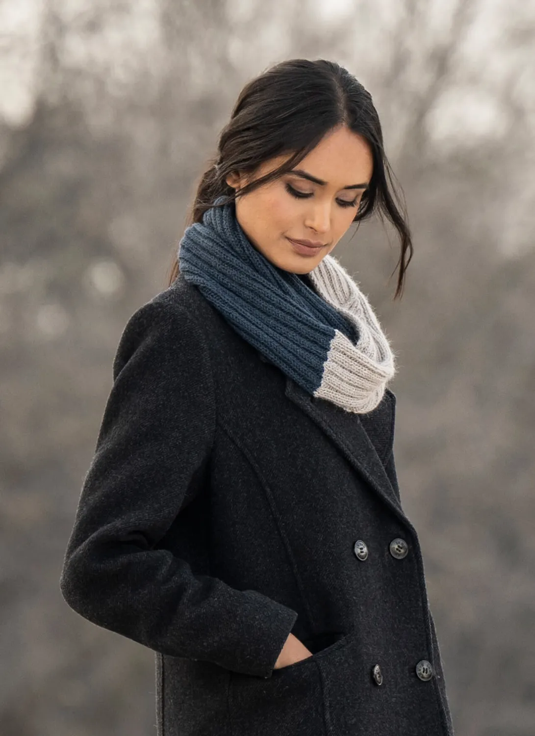 Blue Sky Fibers Classic Galaxy Cowl Loop Strickanleitung 202425 warm