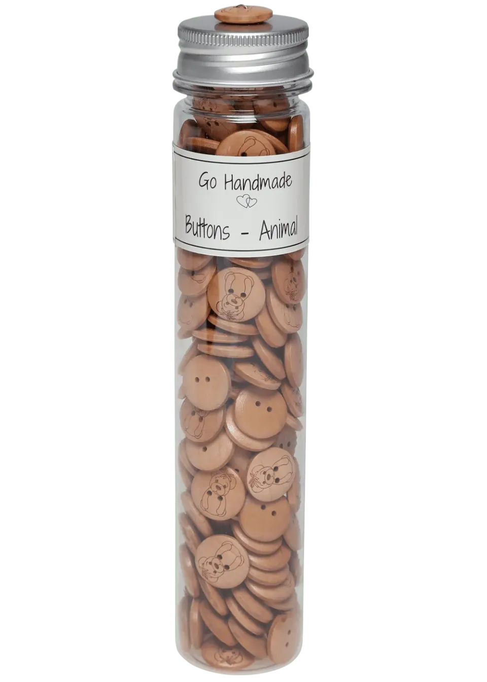 Go Handmade Teddy Knopf 17 mm Dose Sicherheitsaugen braun