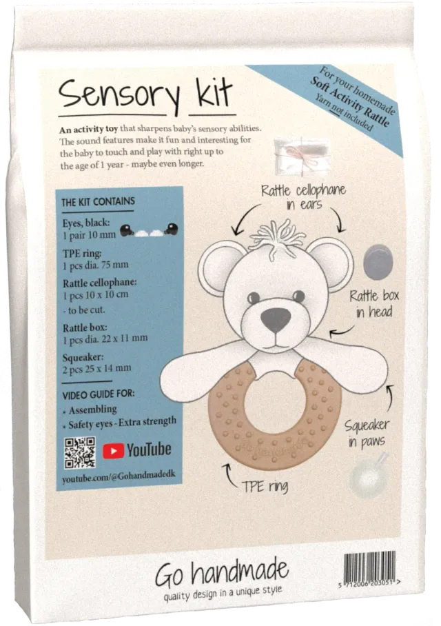 Go Handmade Soft Activity Rattle Sensorik-Set