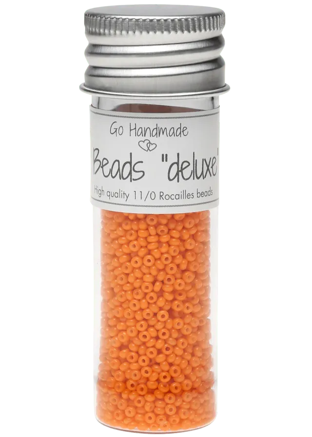 Go Handmade Glass Beads Glasperlen Orange 30g Beutel