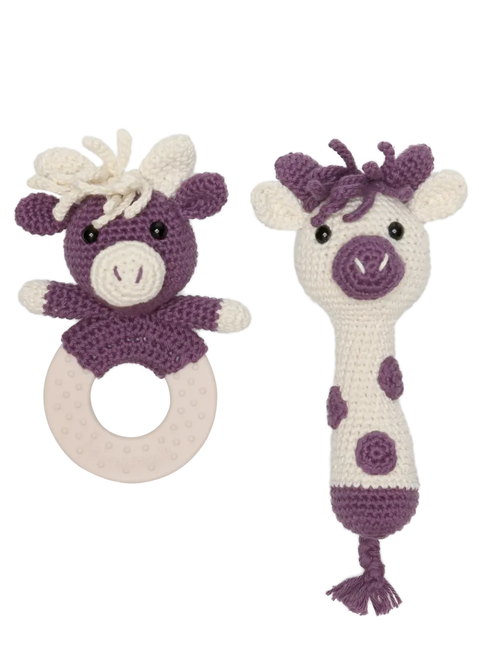 Go Handmade Sensory Giraffe Häkelset Rassel Greifling