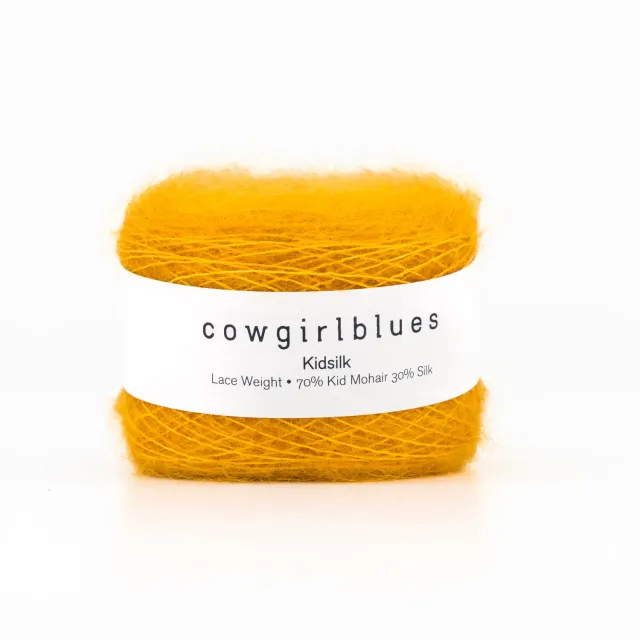 Cowgirlblues Kidsilk Saffron Wolle Knäuel gelb