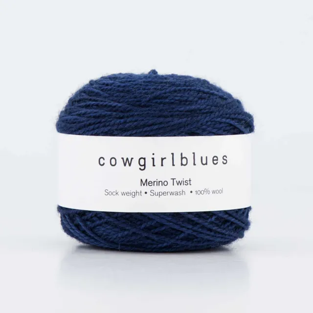 Cowgirlblues Merino Twist 50g Indigo Wolle handgefärbt