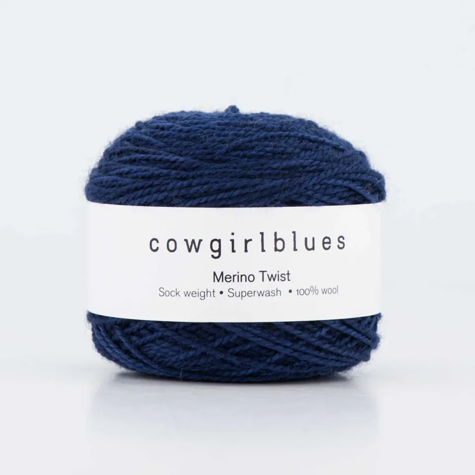 Cowgirlblues Merino Twist 50g Indigo Wolle handgefärbt