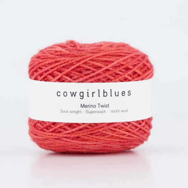 Cowgirlblues Merino Twist Ruby Grapefruit Merinogarn 50g