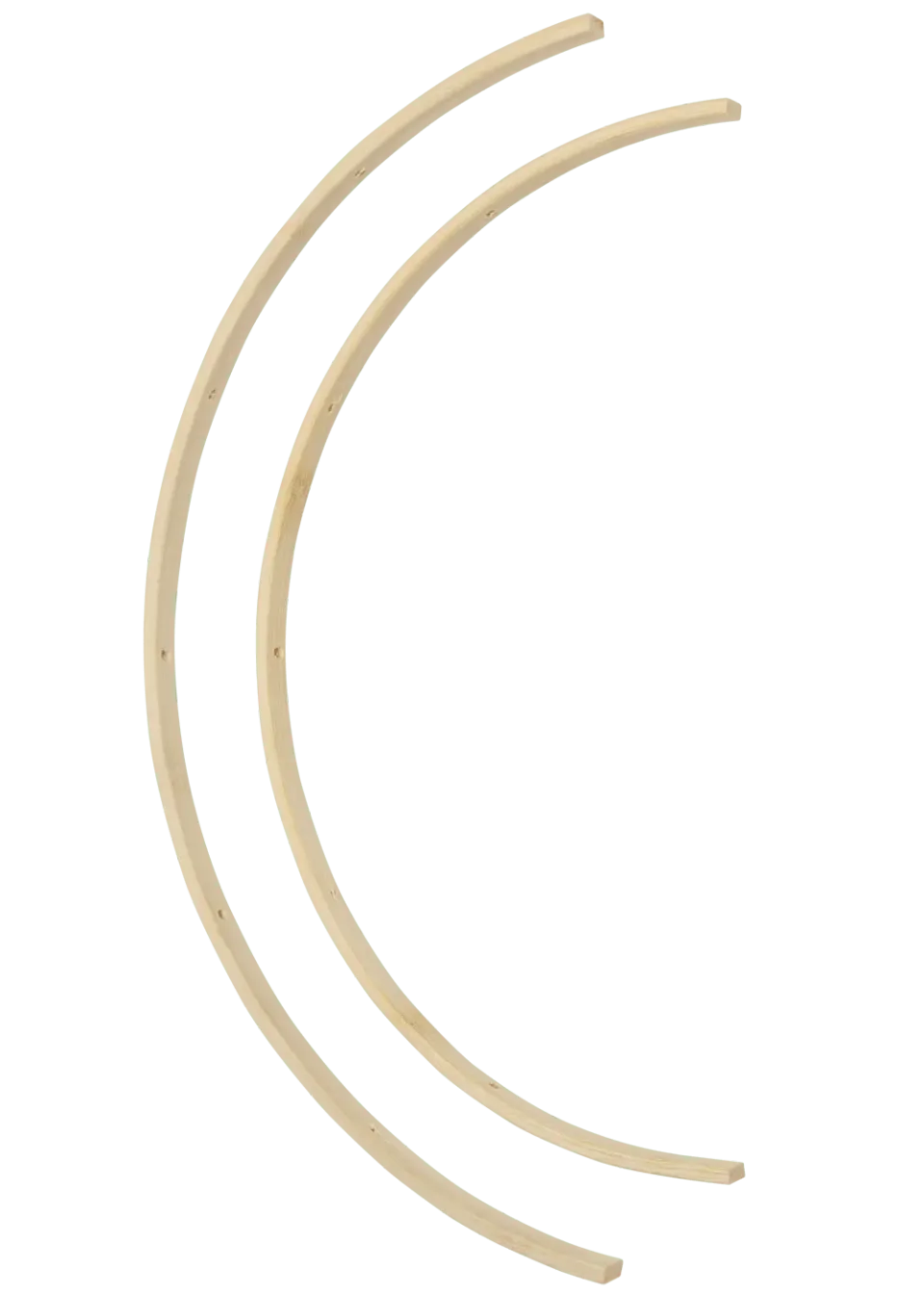 Go Handmade Bamboo Halbrund Ringe Häkelringe natur