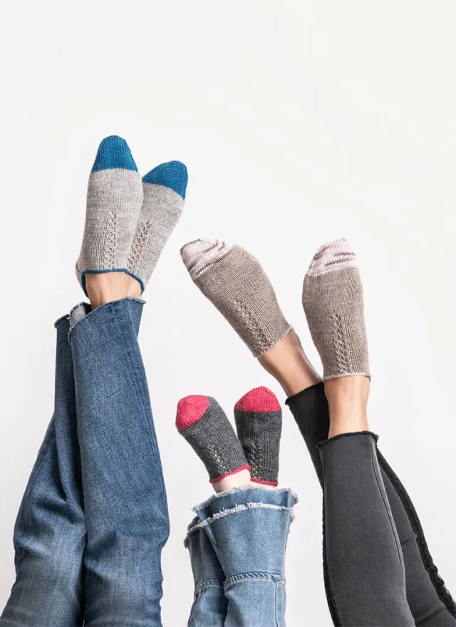 Blue Sky Fibers Classic Lilydale Footies Strickanleitung 201919