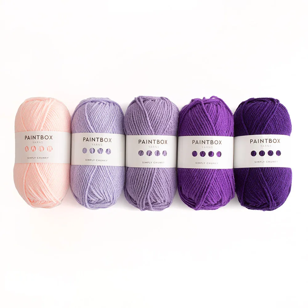 Paintbox Yarns Simply Chunky 5er Farbpaket Wolle Pebble